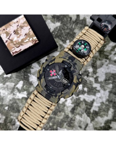Купити Patriot 005CMGRSU ЗСУ Зелений камуфляж Паракордовий ремінець Khaki + Коробка.