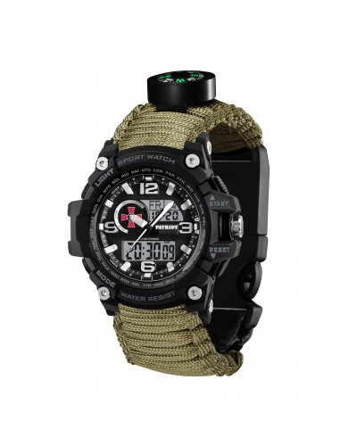 Купить Patriot 012BKSU ЗСУ Чорні Паракордовий ремінець Army Green + Коробка