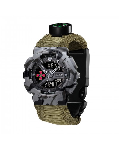 Купити Patriot 005CMGYSU ЗСУ Сірий камуфляж Паракордовий ремінець Army Green + Коробка