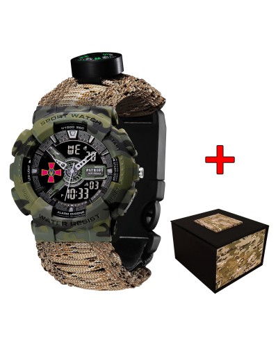Купити Patriot 005CMGRSU ЗСУ Зелений камуфляж Паракордовий ремінець Desert Camo + Коробка