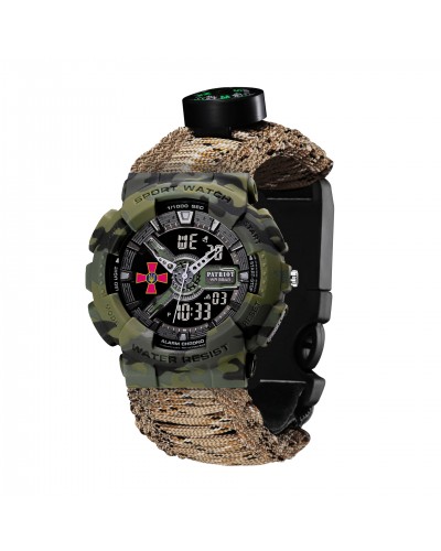 Купити Patriot 005CMGRSU ЗСУ Зелений камуфляж Паракордовий ремінець Desert Camo + Коробка