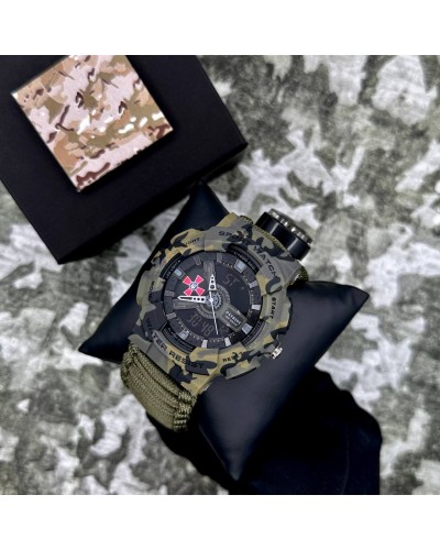 Купить Patriot 005CMGRSU ЗСУ Зелений камуфляж Паракордовий ремінець Army Green + Коробка.