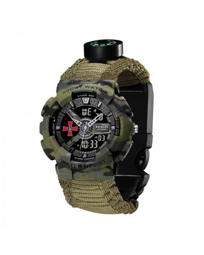 Купить Patriot 005CMGRSU ЗСУ Зелений камуфляж Паракордовий ремінець Army Green + Коробка.