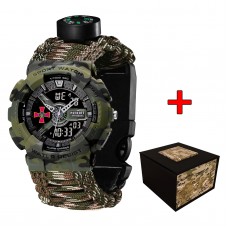 Patriot 005CMGRSU ЗСУ Зелений камуфляж Паракордовий ремінець Camo Green + Коробка.