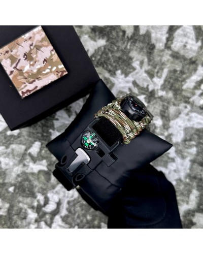 Купить Patriot 005CMGRSU ЗСУ Зелений камуфляж Паракордовий ремінець Camo Green + Коробка.