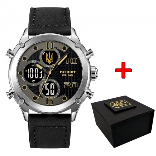 Купити Patriot 017SIBK Тризуб золото Silver-Black Купити Patriot 017SIBK Тризуб золото Silver-Black