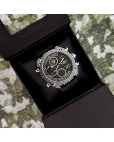 Купить Patriot 017SIBK Тризуб золото Silver-Black