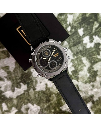 Купить Patriot 017SIBK Тризуб золото Silver-Black