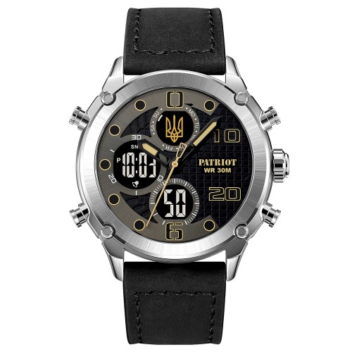 Купити Patriot 017SIBK Тризуб золото Silver-Black Купити Patriot 017SIBK Тризуб золото Silver-Black