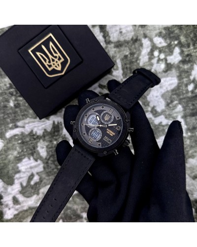 Купить Patriot 017BKWT Тризуб золото Black-White