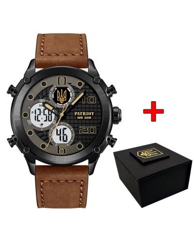 Купити Patriot 017BKBR Тризуб золото Black-Brown