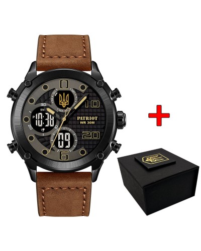 Купить Patriot 017BKBRBK Тризуб золото Black-Brown-Black.