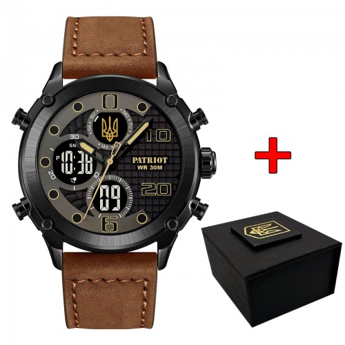 Купити Patriot 017BKBRBK Тризуб золото Black-Brown-Black. Купити Patriot 017BKBRBK Тризуб золото Black-Brown-Black.