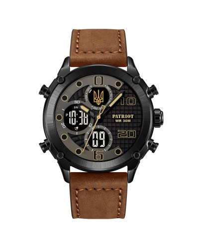 Купить Patriot 017BKBRBK Тризуб золото Black-Brown-Black.