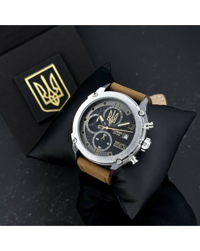 Купити Patriot 016 Silver-Black-Brown Тризуб золото