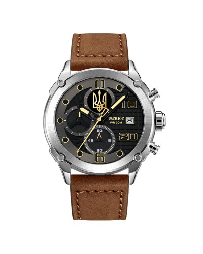 Купити Patriot 016 Silver-Black-Brown Тризуб золото