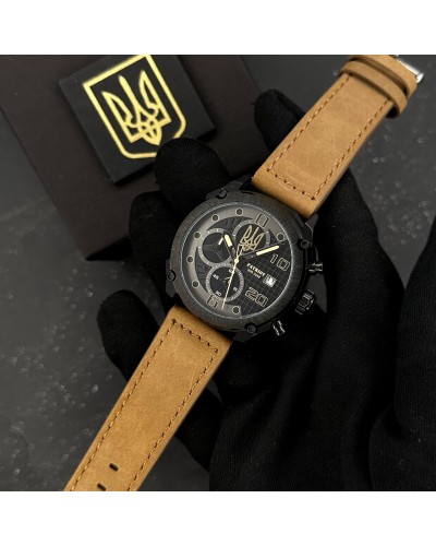 Купить Patriot 016 Black-Brown Тризуб золото