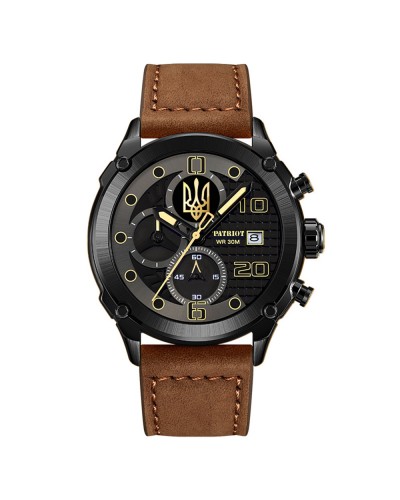 Купить Patriot 016 Black-Brown Тризуб золото