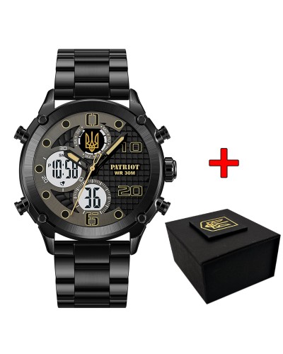 Купити Patriot 017 Тризуб Золото Black-Black-White Steel