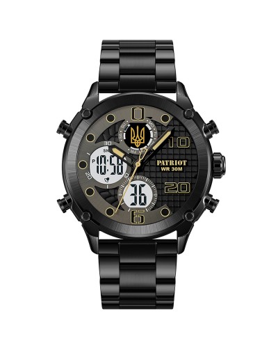Купити Patriot 017 Тризуб Золото Black-Black-White Steel