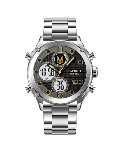 Купить Patriot 017 Тризуб Золото Silver-Black-White Steel