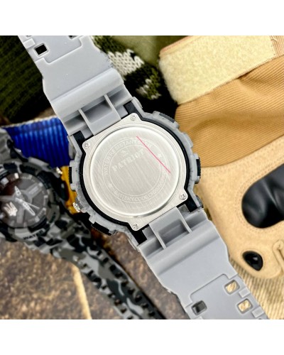 Купити Patriot 005 Тризуб срібло Camo Grey + Коробка.