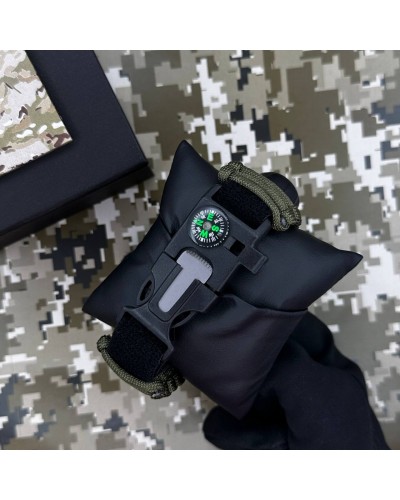 Купити Patriot 005 Тризуб золото Army Green Паракордовий ремінець Army Green + Коробка.