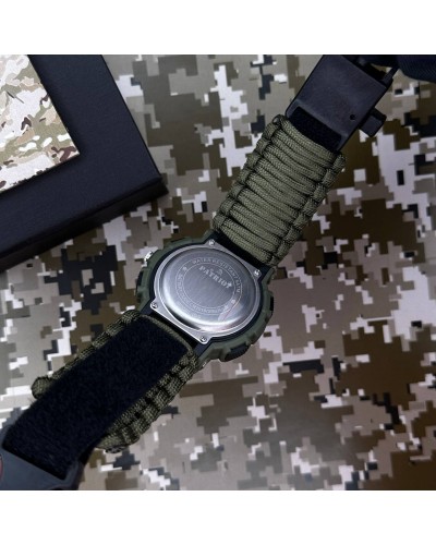 Купити Patriot 005 Тризуб золото Army Green Паракордовий ремінець Army Green + Коробка.