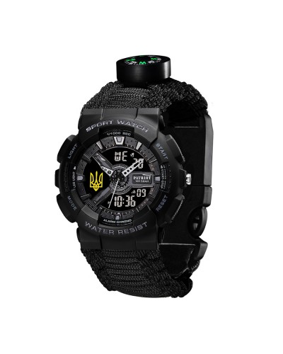 Купить Patriot 005 Тризуб золото Black Паракордовий ремінець Black + Коробка