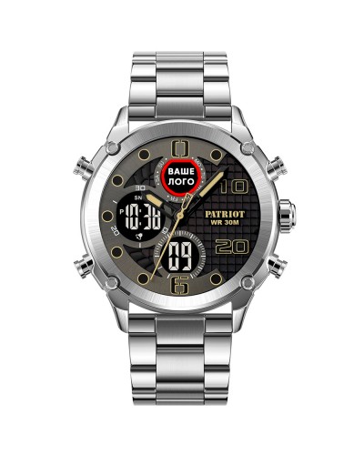 Купити Patriot 017 Ваше Лого Silver-Black Steel