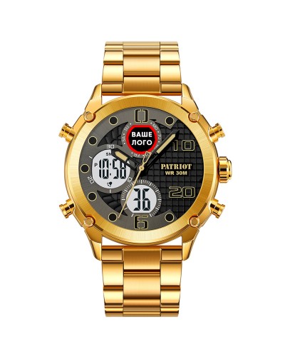 Купити Patriot 017 Ваше Лого Gold-White Steel