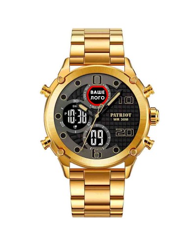 Купити Patriot 017 Ваше Лого Gold-Black Steel