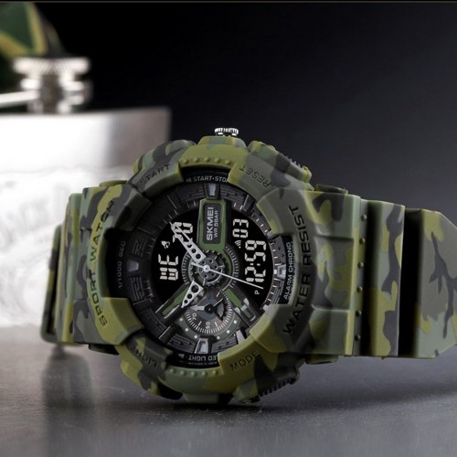 Купить Skmei 1688 Green-Black Military
