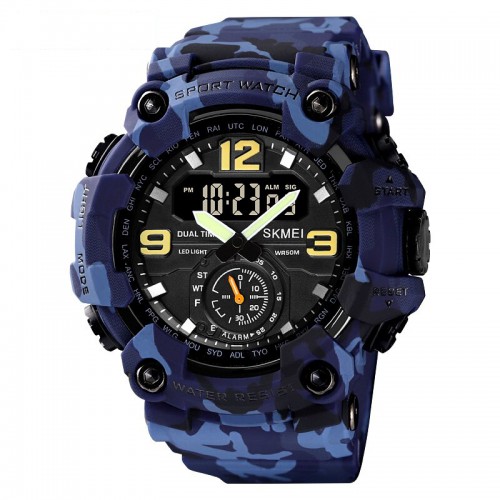 Купить Skmei 1637 Blue-Military SALE