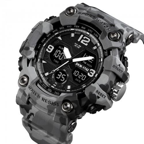 Купить Skmei 1742 Gray Military. SALE