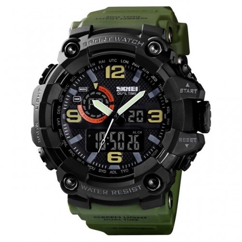 Купить Skmei 1520AG Black-Military Wristband. SALE