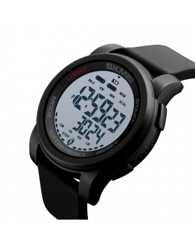 Купить Skmei 1469BKWT Black STOPPED