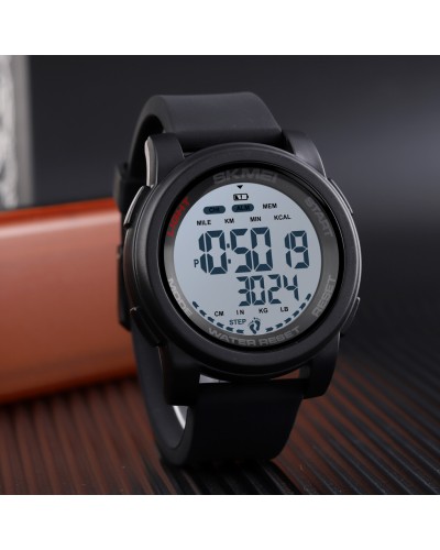 Купить Skmei 1469BKWT Black STOPPED