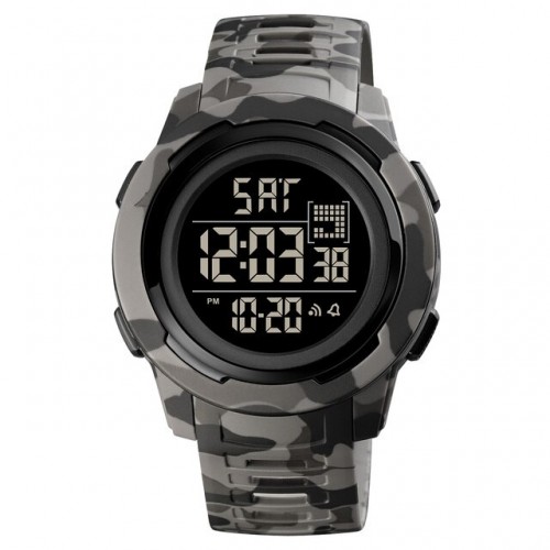 Купить Skmei 1731CMGYBK Camo gray Black STOPPED Купить Skmei 1731CMGYBK Camo gray Black STOPPED