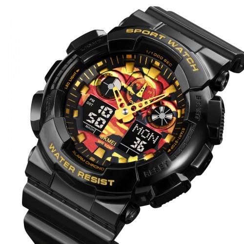 Купить Skmei 1832CMBKGD Black-Gold Camo SALE