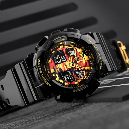 Купить Skmei 1832CMBKGD Black-Gold Camo SALE
