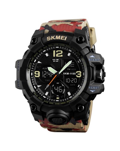 Купити Skmei 1155BCMRD Black-Camo Red