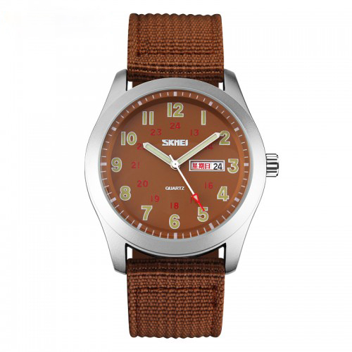 Купити Skmei 9112BN Silver-Brown