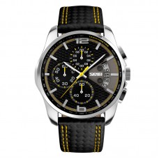 Skmei 9106YL Silver-Black-Yellow SALE