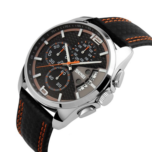 Купити Skmei 9106OG Silver-Black-Orange Купити Skmei 9106OG Silver-Black-Orange