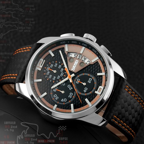 Купити Skmei 9106OG Silver-Black-Orange Купити Skmei 9106OG Silver-Black-Orange