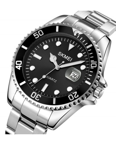 Купити Skmei 1779SIBK Silver-Black