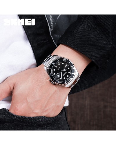 Купити Skmei 1779SIBK Silver-Black