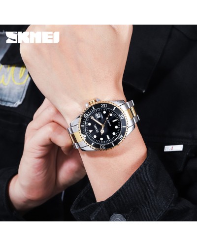 Купити Skmei 1779TGDBK Silver-Gold-Black