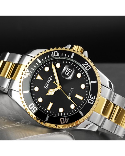 Купити Skmei 1779TGDBK Silver-Gold-Black
